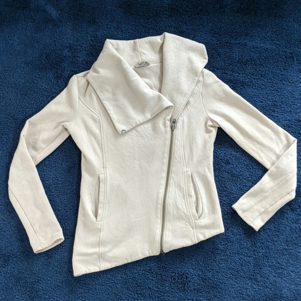 Helmut Lang sweater jacket cream Small
